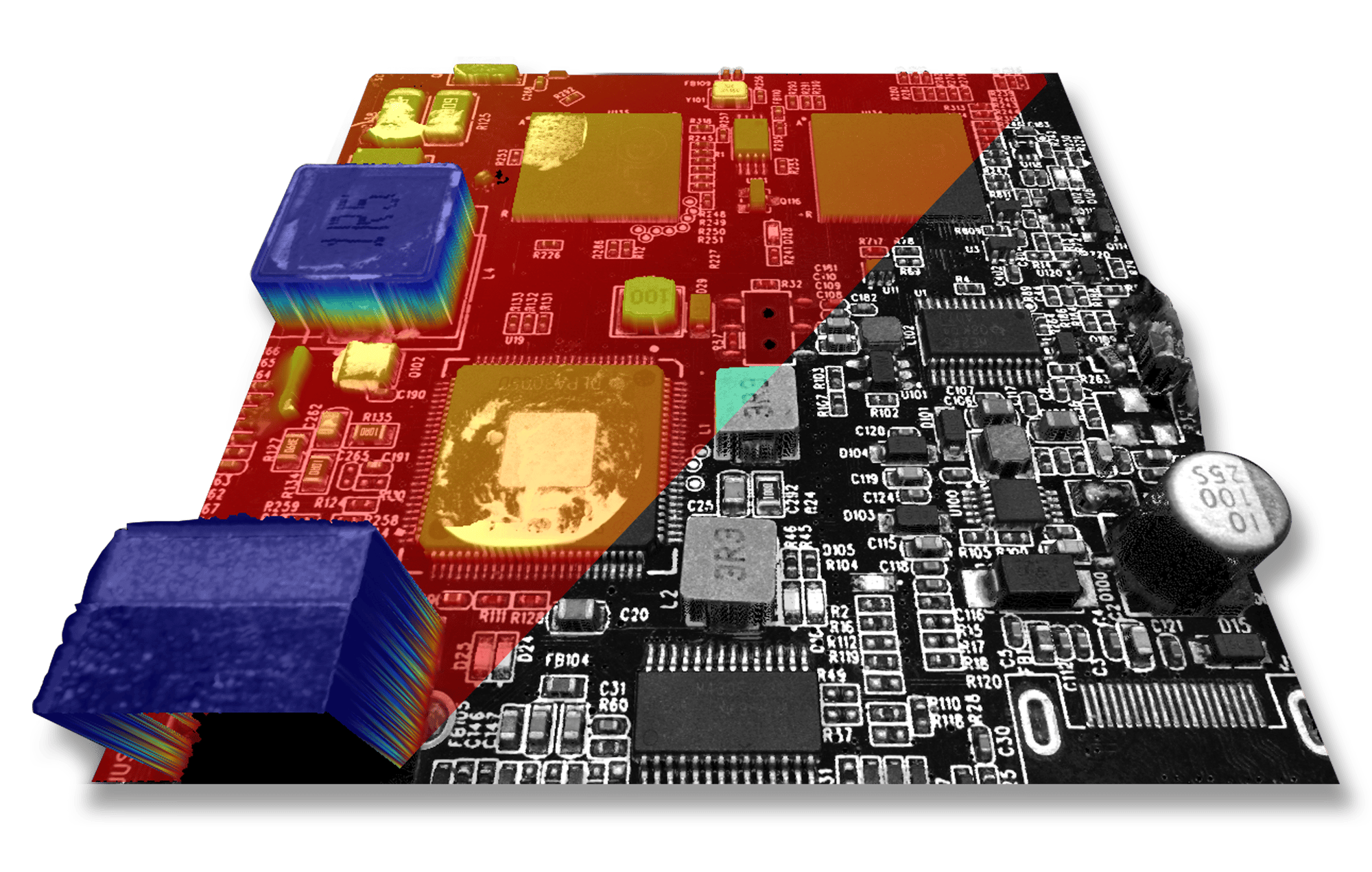 PCB版点云分割效果图1